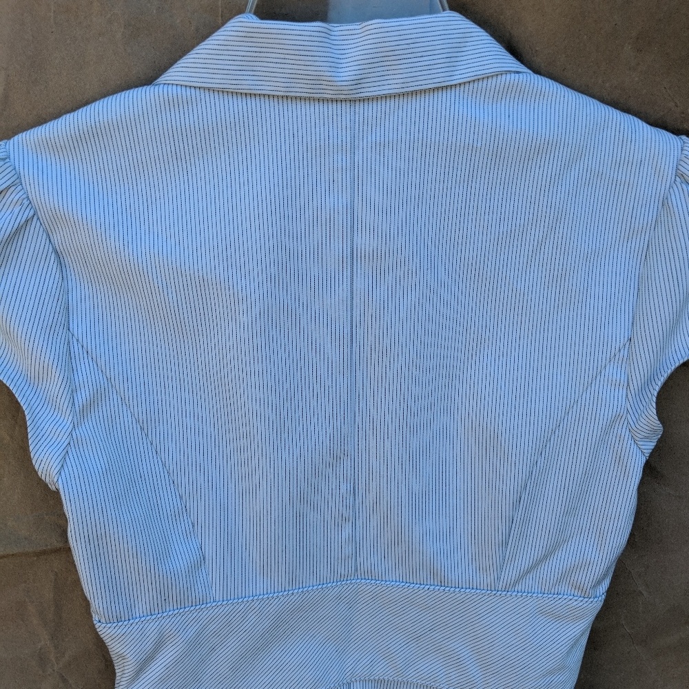 BCX short sleeve pinstriped blazer